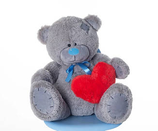 Іграшка No15-Т Ведмедик (плюшевий) із серцем 13 см, фото 2