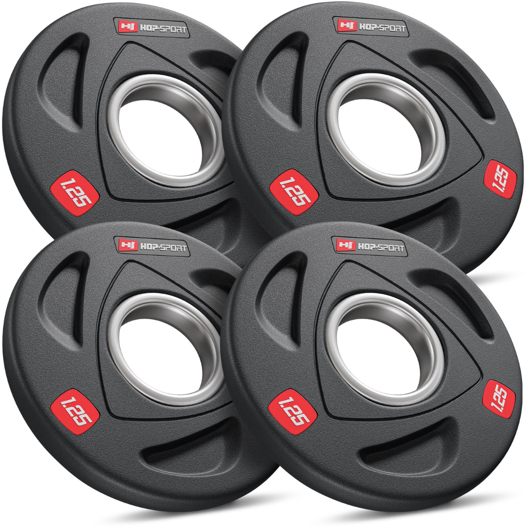 Набір дисків олімпійських Hop-Sport 4 х 1,25 кг, фото 1