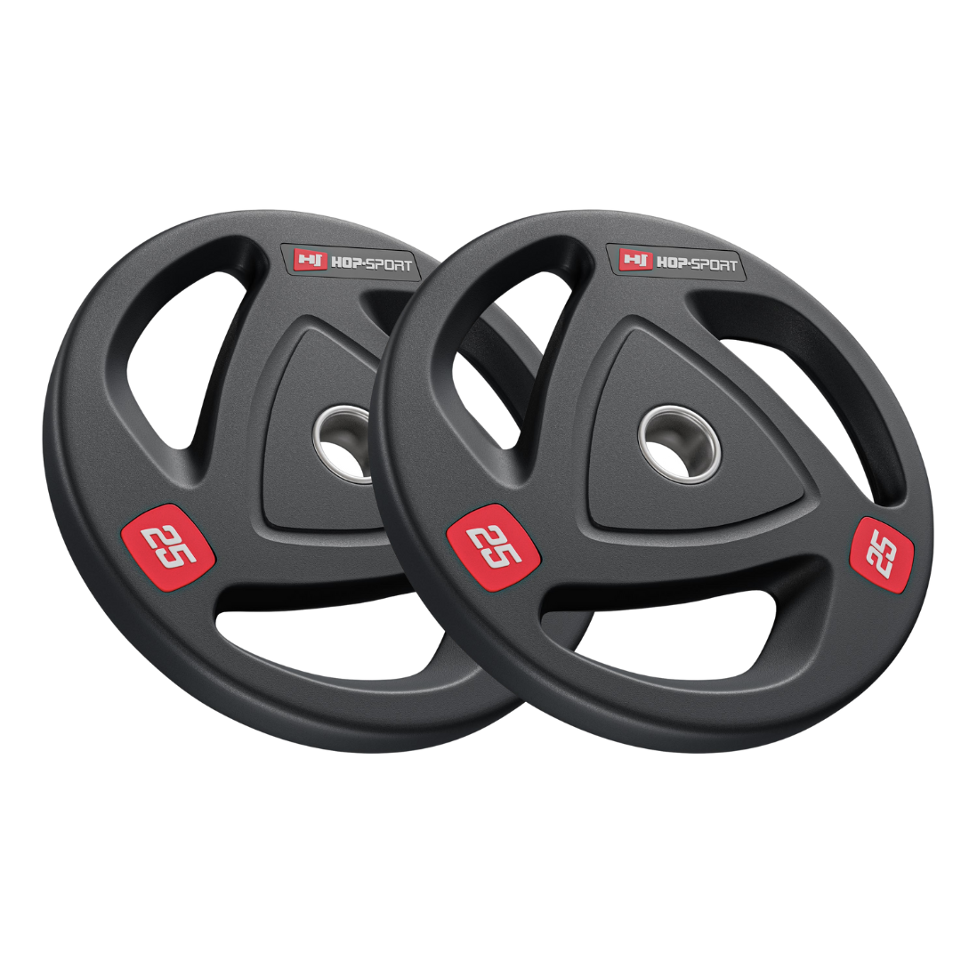 Набір дисків олімпійських Hop-Sport 2 х 25 кг, фото 1