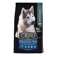 Сухой корм для взрослых собак средних и крупных пород Farmina Cibau Sensitive Fish Medium/Maxi с рыбой 12 кг