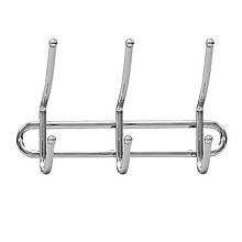 Вішалка A-Plus DR-1162 хромована 26 см на 3 гачки