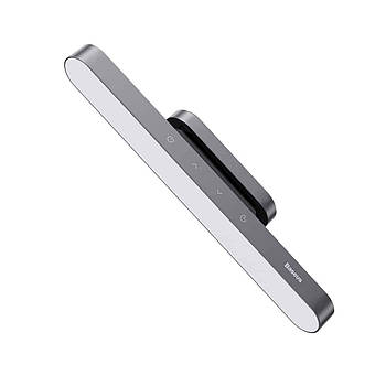Магнітний LED світильник на акумуляторі скрінбар BASEUS Magnetic Sepless Dimming (темно-сірий)