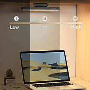 Магнітний LED світильник на акумуляторі скрінбар BASEUS Magnetic Sepless Dimming (темно-сірий), фото 5