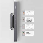 Магнітний LED світильник на акумуляторі скрінбар BASEUS Magnetic Sepless Dimming (темно-сірий), фото 7