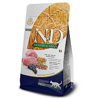 Низкозерновой сухой корм для котов Farmina N&D Low Grain Cat Lamb & Blueberry Adult ягненок с черникой 1,5 кг