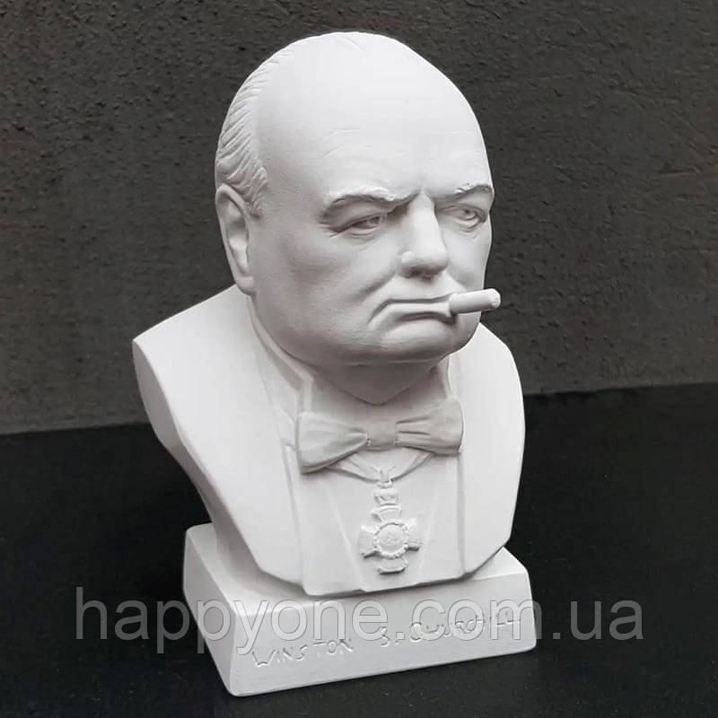 Гіпсовий бюст Черчилля (білий)