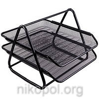 Лоток горизонтальний на 2 відділення 1086-B, чорний