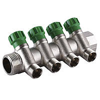 Колектор ECO 1018 1/2x1G 4-й (під 35*) з перекриттям