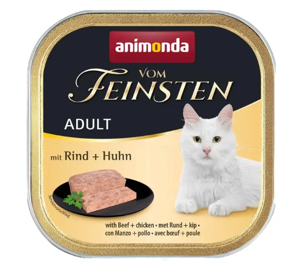 Animonda Vom Feinsten консерва для кішок 100 г (яловичина та курка)
