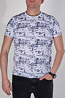 Чоловіча футболка великого розміру, білого кольору