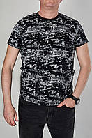 Чоловіча футболка великого розміру, чорного кольору