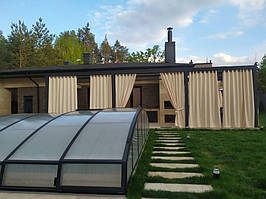 Шторы уличные на даче Ирпень