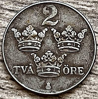 Монета Швеції 2 ере 1948 р.