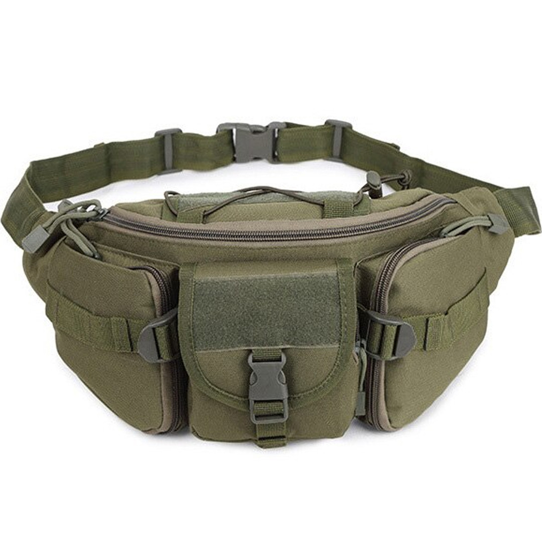 Сумка поясна тактична на 5 л (35х17х10см) Олива M13B / Чоловіча сумка на пояс / Армейська сумка військова