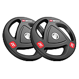 Набір дисків олімпійських Hop-Sport 2 х 20 кг, фото 4