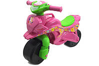 Музичний Мотоцикл-толокар рожевий для дівчинки DOLONI