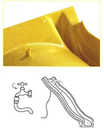 Гірка дитяча пластикова 3м синя, фото 2