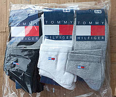 Шкарпетки підліткові спортивні бавовна сітка TOMMY розмір 35-40 (1 уп-12 пар) кольору мікс