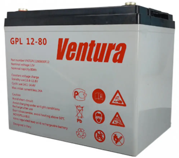 Акумуляторна батарея 12 В/80 А·год Ventura GPL 12-80