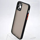 Чохол накладка Matte Color Case Full Camera для iPhone 11 Pro Black, фото 2