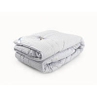 Зимнее шерстяное одеяло 172х205 "Blue stripes" стеганое бязь овчина (316.02ШУ) Самые теплые одеяла