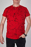 Чоловіча футболка великого розміру, червоного кольору