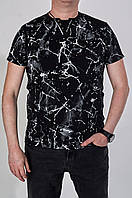 Чоловіча футболка великого розміру, чорного кольору