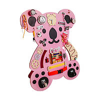 Развивающая игрушка Бизиборд Коала Temple Group 75х62 см розовый, TG200144