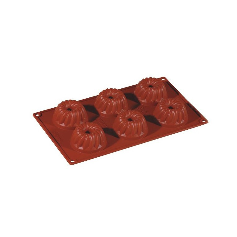 Силіконова форма для десертів "Pavoni" MINI GUGELHUPF (FR046), фото 1