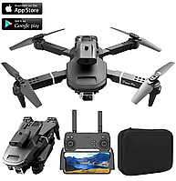 Дрон з камерою 4K RC Drone E100 – дрон коптер FPV, FPV 100 м. до 30 хв. 2 акумулятори + СУМКА