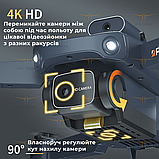 Квадрокоптер з камерою JJRC H106 з 4K HD FPV з датчиком, 100 м. до 30 хв. (2 акумулятори), фото 8