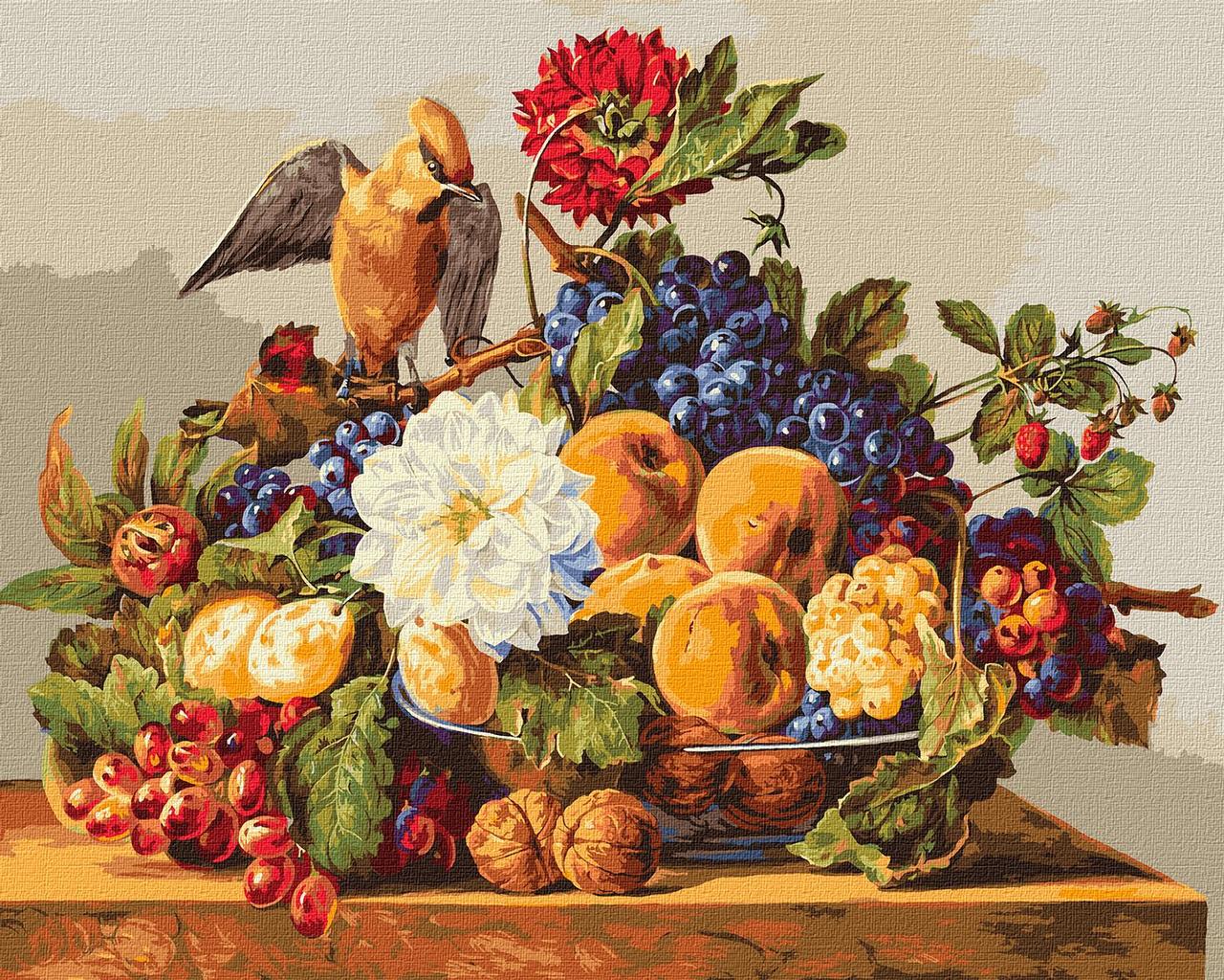 Картина за номерами Натюрморт. Обід омелюха 40*50 см Ідейка KHO 4396, фото 1