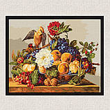 Картина за номерами Натюрморт. Обід омелюха 40*50 см Ідейка KHO 4396, фото 4