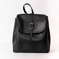 Черный женский молодежный рюкзак Ксения портфель на три отделения, Модный городской маленький рюкзак на молнии