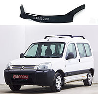 Дефлектор капота мухобойка на Citroen Berlingo I 2002-2008 после ресталинга AV-Tuning Харьков