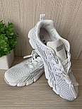 Чоловічі стильні білі із сірим демісезонні кросівки, розміри 41-45. Якість!, фото 3