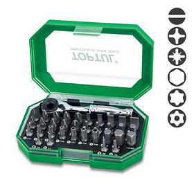 Набір біт + тріскачка 1/4" 35од TOPTUL GACW3504