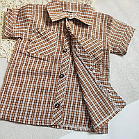 Детская летняя рубашка для мальчика р.86-92см