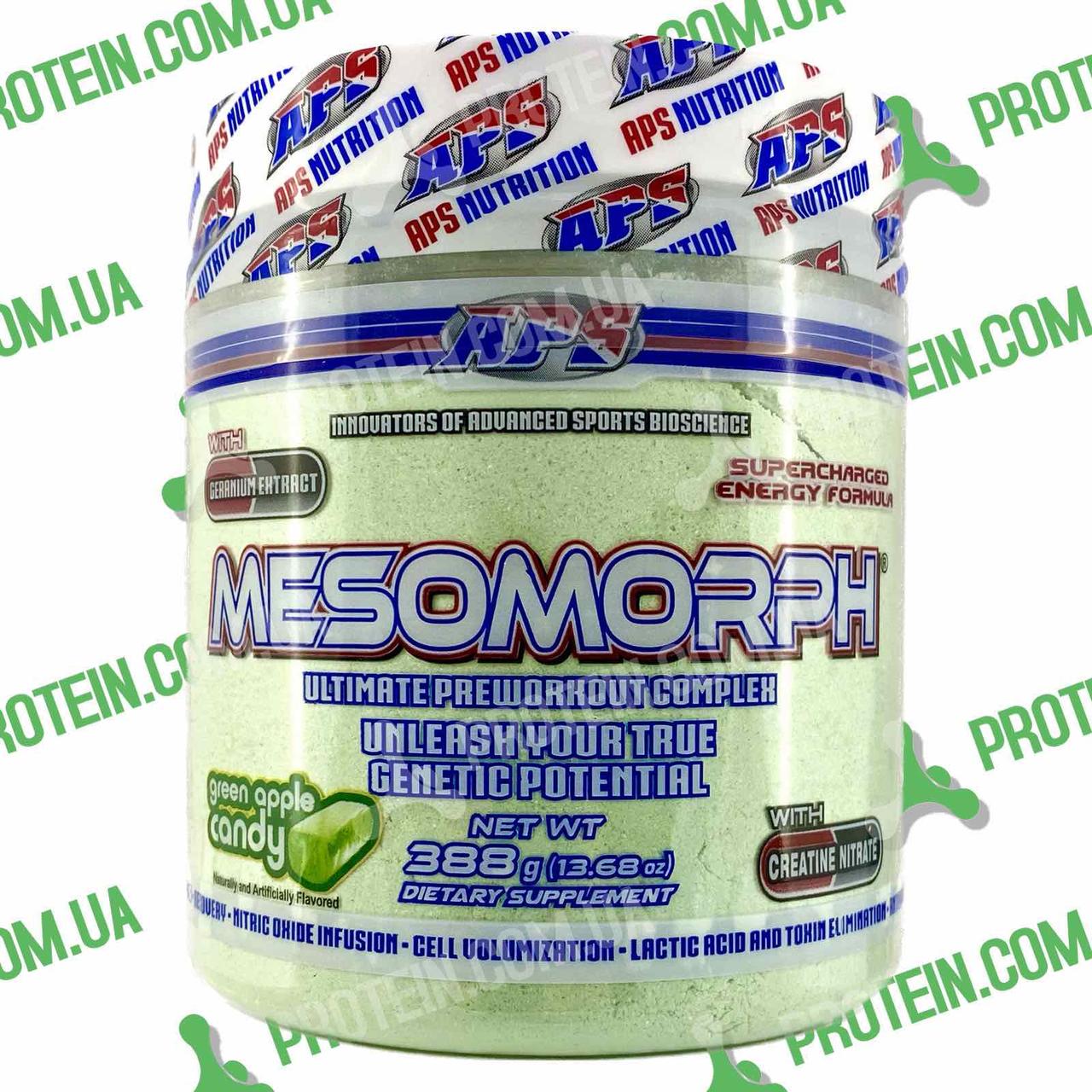 Передтренувальний Комплекс APS Mesomorph with DMAA 388 г (25 порцій) Герань Green Apple Candy Яблучна Цукерка