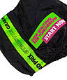 Чехол для обруча Grand Prix Stop waiting for tomorrow. Start now відкритий поліестер black/light green, size XS/S, фото 2