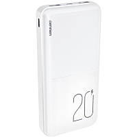 Портативное зарядное устройство (Power Bank) Denmen DP07 20000 mAh White