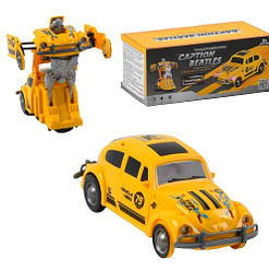 168 G-49 A Машина трансформер, світло, звук, на батарейках, колесо вільного руху, у коробці