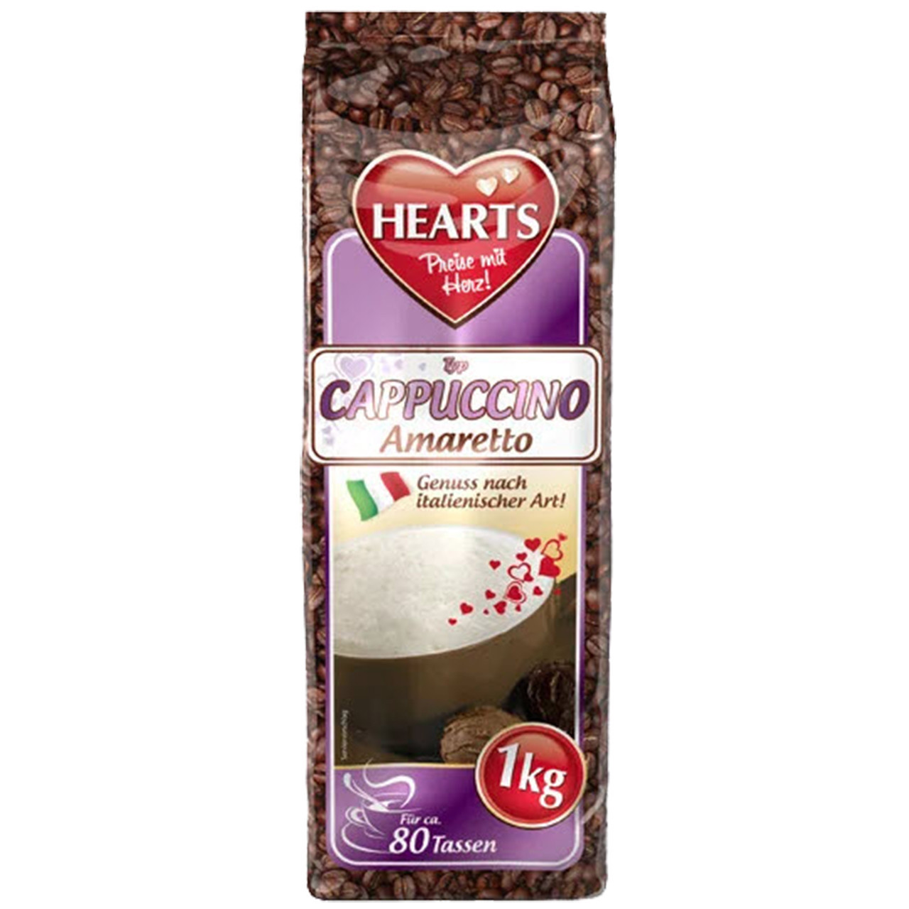 Капучіно Hearts Cappuccino Amaretto 1кг