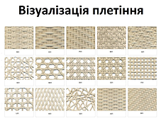 Перегородка для сада Хаос Лайт каркас алюминий иск.ротанг L8, Хаос Коричневый, 180х35х120 см (Pradex ТМ), фото 2