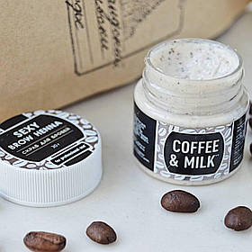Скраб для брів (30г) Sexy Brow Henna "Coffee&Milk" для підготовки шкіри до фарбування