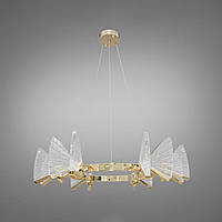Подвесной светодиодный светильник "Бабочки" на 6 ламп 24 Вт цвет каркаса золото D-D916-6G LED