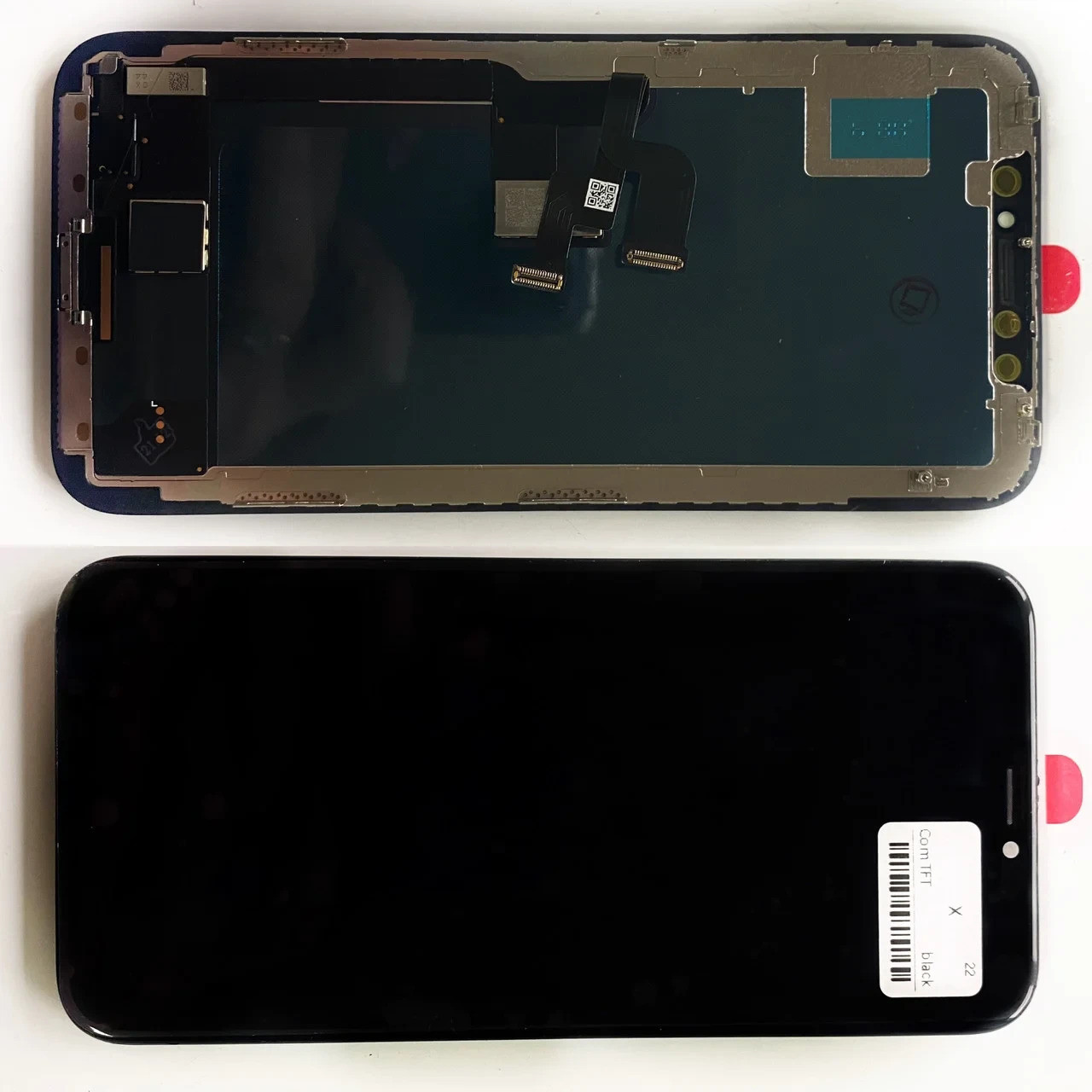 Дисплей iPhone X модуль в зборі з тачскріном чорний з рамкою, Tianma, (TFT)