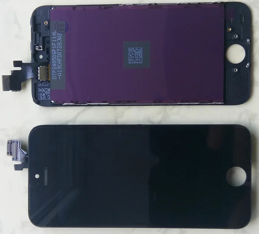 Дисплей iPhone 5 модуль в зборі з тачскріном чорний і рамкою, Tianma HC