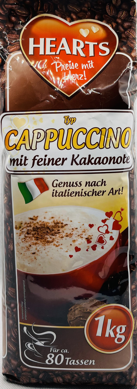 Капучіно Hearts Cappuccino Mit Feiner Kakaonote 1кг, фото 1