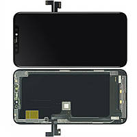 Дисплей iPhone 11 Pro модуль в сборе с тачскрином, черный, с рамкой, OLED HARD
